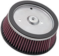 K&N Engineering HD-0800 Replacement Air Filter for Harley Davidson 2007-2008, Tapered Round, Reusable Cotton, Red