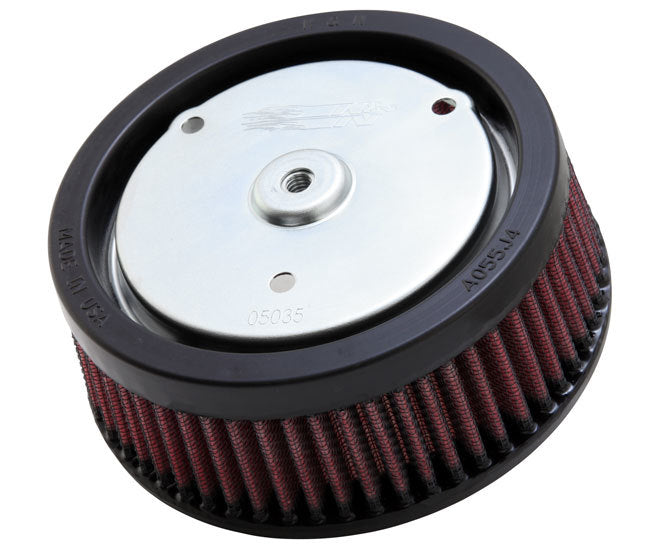 K&N Engineering HD-0818 Replacement Air Filter for Harley Davidson FLSS Softail, Conical Shape, Reusable Cotton, Red Finish