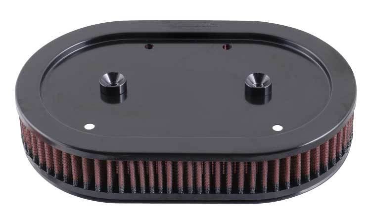 K&N Engineering HD-0900 Replacement Air Filter for Harley Davidson Sportster, 6 x 9.375 x 1.875 Inches, Cotton Element, Red Finish