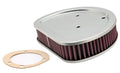 K&N Engineering HD-1499 Performance Air Filter for Harley-Davidson Twin Cam, 1.625-Inch Reusable Steel Filter with Zinc Oxide Finish