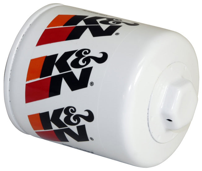 K&N Engineering HP-1007 Performance Oil Filter Canister, 3.75 Inch Tall, 13/16-16 Thread, Steel, White Finish