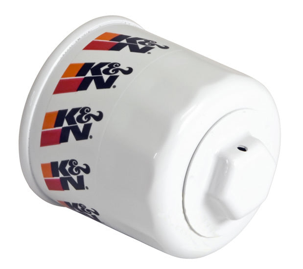 K&N Engineering HP-1008 Performance Oil Filter Canister, Screw-On, 2.875 Inches Tall, Steel with White Paint Finish