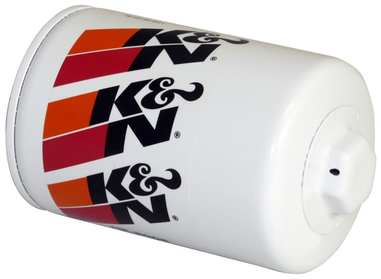 K&N Engineering HP-2006 Performance Oil Filter Canister, 4.78 Inches Tall, 13/16-16 Thread, Steel Construction, White Finish