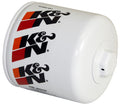 K&N Engineering HP-2010 Oil Filter Canister, Screw-On, 4 Inches Tall, 22 mm x 1.50 Thread, Steel with White Paint Finish