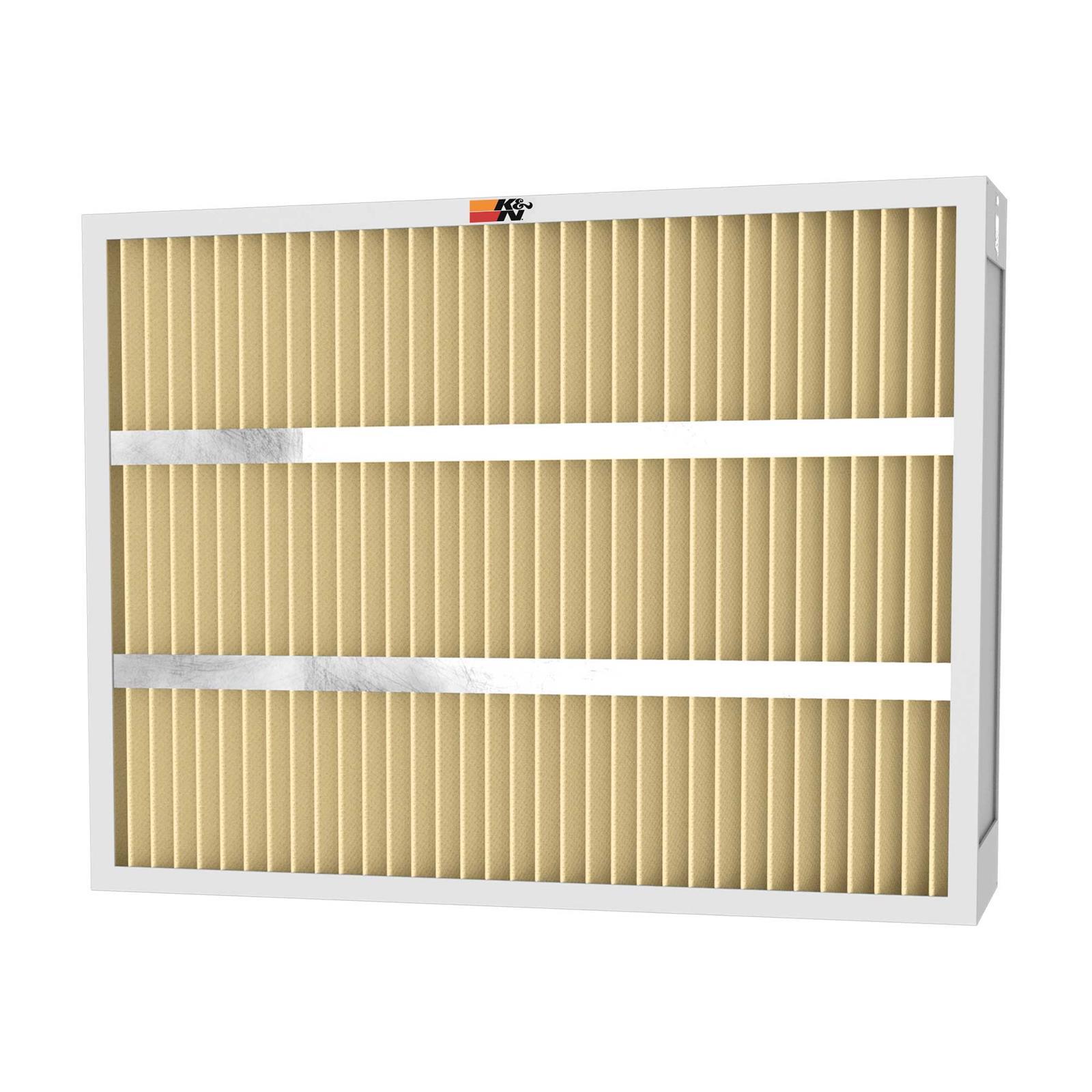 K&N Engineering HVC-51625 HVAC Panel Air Filter 24.75 x 15.75 Inches, 4.38 Inches Tall, Synthetic Reusable Filter