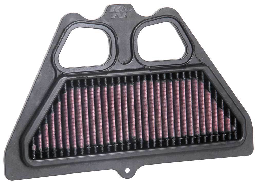 K & N Engineering KA-9017 Replacement Air Filter for Kawasaki ZR900 / Z900 (2017-2025), Panel, 11.375 x 7.141 Inches, Reusable Cotton Material