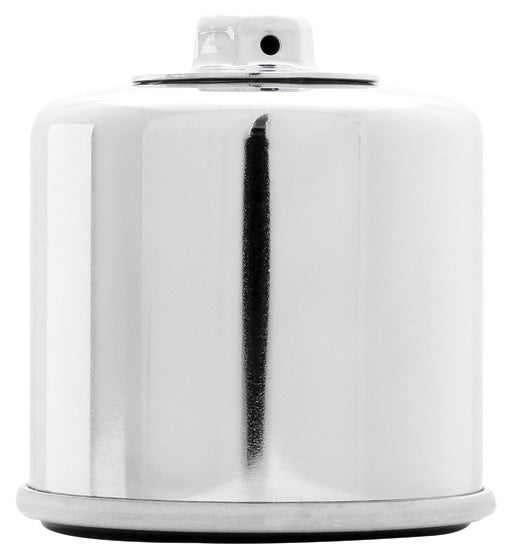 K&N Engineering Oil Filter Canister 138C Chrome, 77mm Tall, Screw-On, Steel Construction