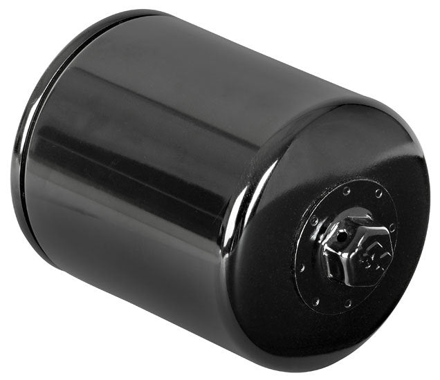 K and N Engineering KN-170 Oil Filter for Harley Davidson Canister, 3.94 Inch Tall, Screw-On Steel Black Finish