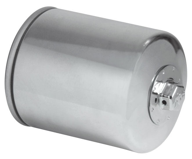 K&N Engineering Oil Filter KN-171C Canister Screw-On Steel Chrome for Harley Davidson and Buell Motorcycles