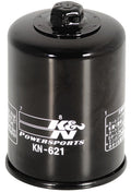 K&N Engineering KN-621 Oil Filter Canister for Arctic Cat Vehicles, 3.78 Inch Height, Steel with Black Finish, Screw-On Threaded Fit