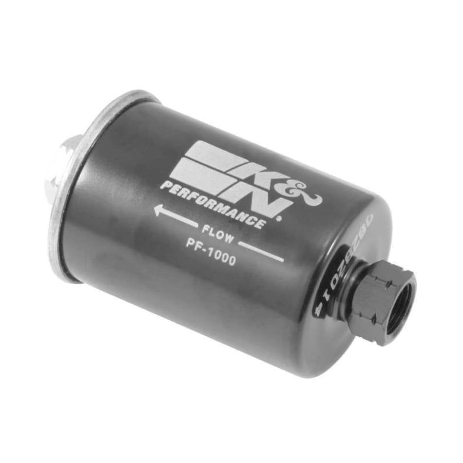K&N Engineering PF-1000 In-Line Fuel Filter with 40 Micron Stainless Element and 16 mm Female Connections