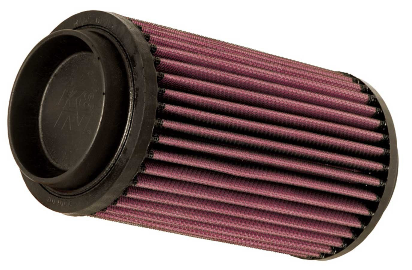 K and N Engineering PL-1003 Replacement Air Filter for Polaris Sportsman 1996-2019, 4 Inch Diameter, Reusable Cotton Element, Red Finish