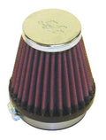 K&N Engineering RC-2330 Clamp-On Air Filter with Conical Design, 3 Inch Base, 2 Inch Top, 3 Inch Tall, 2.125 Inch Flange, Reusable Cotton Media, Red Finish