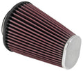 K&N Engineering RC-3680 Clamp-On Air Filter, Conical, Reusable Cotton, 4.5 x 3.75 Inch Base, 3 x 2 Inch Top, 6 Inch Tall, 2.438 Inch Flange, Red