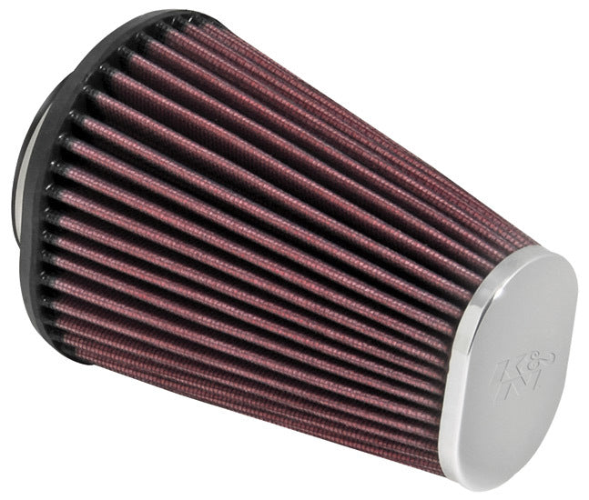 K&N Engineering RC-3680 Clamp-On Air Filter, Conical, Reusable Cotton, 4.5 x 3.75 Inch Base, 3 x 2 Inch Top, 6 Inch Tall, 2.438 Inch Flange, Red