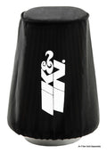K&N Engineering RC-3680DK Drycharger Air Filter Wrap with Water-Repellent Polyester, 3.75 x 3 Inch Oval, Black