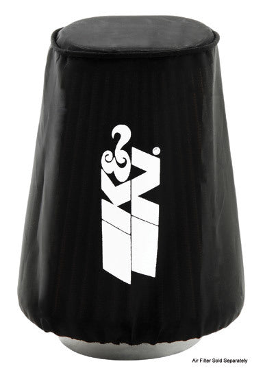 K&N Engineering RC-3680DK Drycharger Air Filter Wrap with Water-Repellent Polyester, 3.75 x 3 Inch Oval, Black