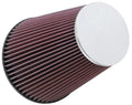 K&N Engineering RC-5046 Universal Air Filter with Clamp-On Conical Design, 7.5 Inch Base, 4.5 Inch Top Diameter, 9 Inch Height, 6 Inch Flange, Reusable Cotton Material, Red Finish