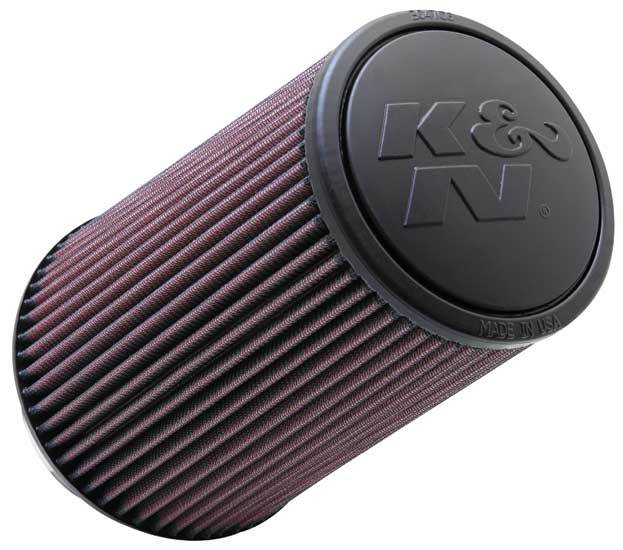K&N Engineering RE-0870 Tapered Universal Air Filter Element, 6 Inch Base, 4.625 Inch Top Diameter, 9 Inch Height, 4 Inch Flange, Reusable Cotton Material, Red Finish