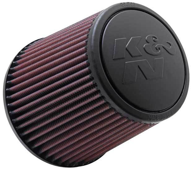 K&N Engineering RE-0930 Universal Clamp-On Conical Air Filter, 6-Inch Base Diameter, 4.625-Inch Top Diameter, 6-Inch Height, Red Cotton Reusable Material