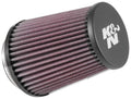 K&N Engineering RE-5286 Clamp-On Air Filter with Reusable Cotton Media, 4.438 Inch Base, 3.5 Inch Top, 5.219 Inch Height, 3 Inch Flange, Red Finish