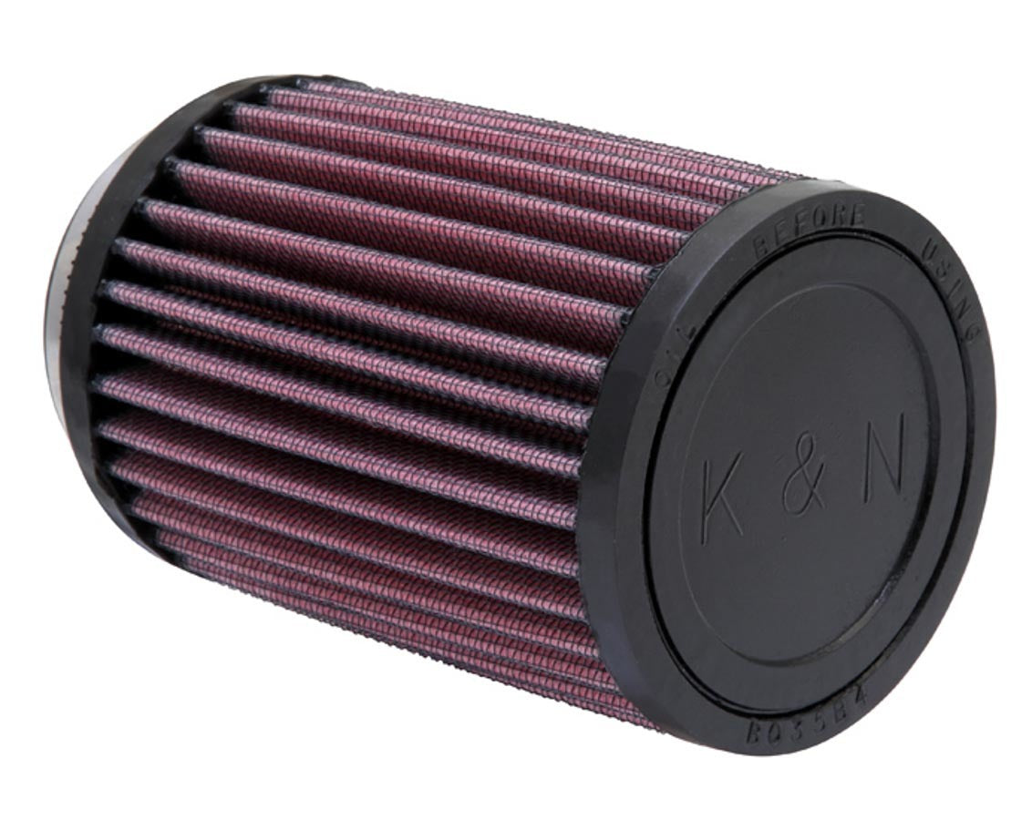 K&N Engineering RU-0810 Clamp-On Air Filter 3.5 Inch Diameter Reusable Cotton Red
