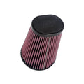 K&N Engineering RU-1021 Clamp-On Conical Air Filter with Reusable Cotton Media, 5.875 Inch Base, 3.25 x 4.5 Inch Top, 8 Inch Height, 4.5 Inch Flange, Red