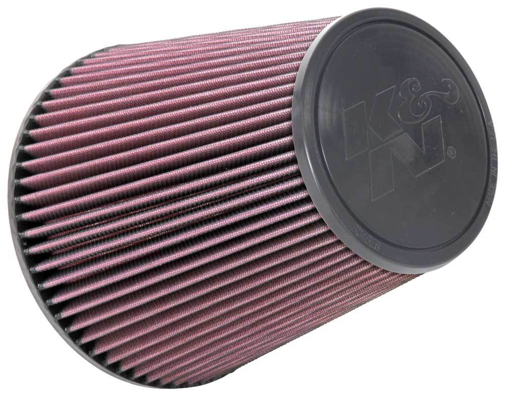 K&N Engineering RU-1044 Clamp-On Air Filter with Conical Cotton Element, 7.5 Inch Base, 5 Inch Top, 8 Inch Height, 6 Inch Flange, Red