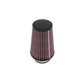 K&N Engineering RU-1046 Clamp-On Conical Air Filter, 6-Inch Base, 4-Inch Top, 8-Inch Tall, Red Cotton Reusable Filter