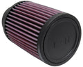 K&N Engineering RU-1460 Universal Clamp-On Air Filter, 4 Inch Diameter, Red Reusable Cotton Element