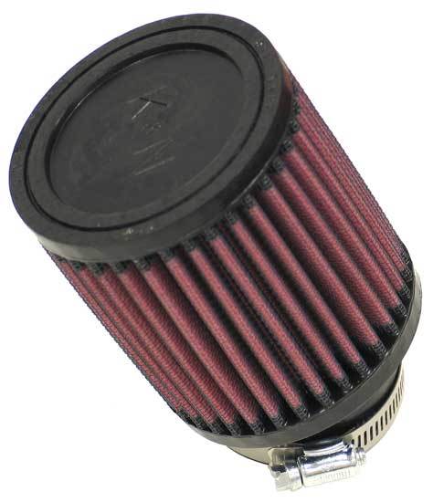 K&N Engineering RU-1700 Clamp-On Air Filter 3.5 Inch Diameter Reusable Cotton Red