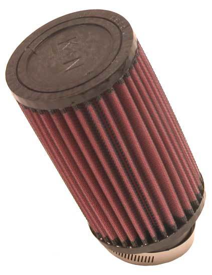 K&N Engineering RU-1720 Clamp-On Round Air Filter 3.5 Inch Diameter, 6 Inch Tall, Red Reusable Cotton Filter