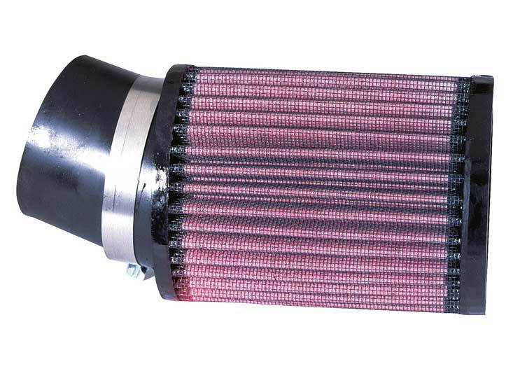 K&N Engineering RU-1760 Clamp-On Air Filter 3.75 Inch Diameter Reusable Cotton Red
