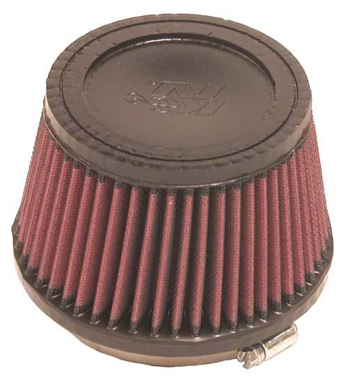 K&N Engineering RU-2510 Universal Clamp-On Air Filter, Conical, Red, 5.375 Inch Base Diameter