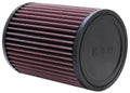 K&N Engineering RU-2820 Air Filter Element, Clamp-On, 5 Inch Diameter, 6.5 Inch Tall, Red Reusable Cotton Filter