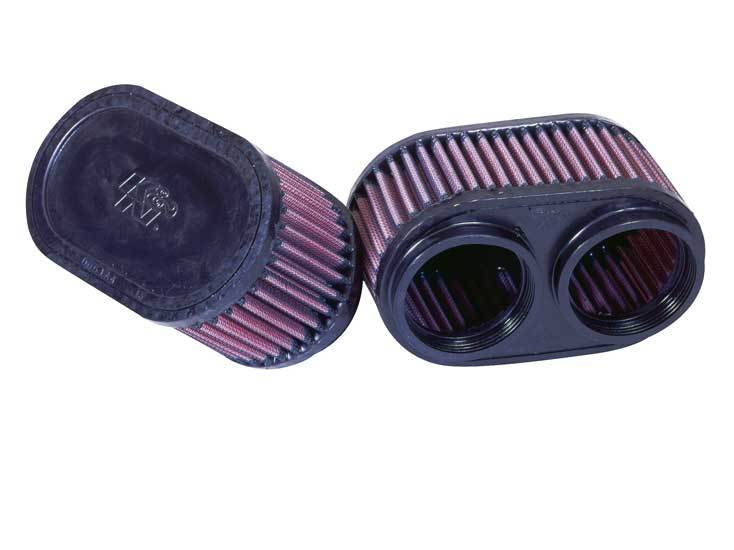K&N Engineering RU-2922 Universal Rubber Air Filter Element, 6.25 x 3.75 Inch Oval, 3 Inch Tall, Dual Flange, Reusable Cotton