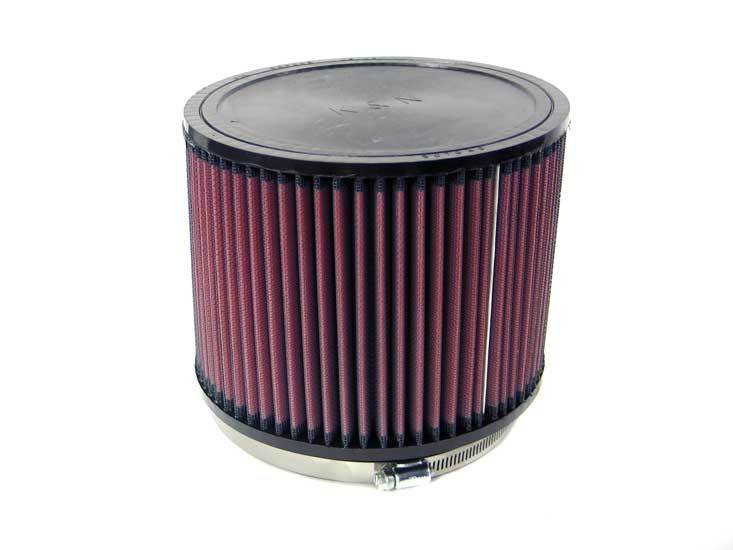K and N Engineering RU-3060 Clamp-On Air Filter 7.5 Inch Diameter Reusable Cotton Red