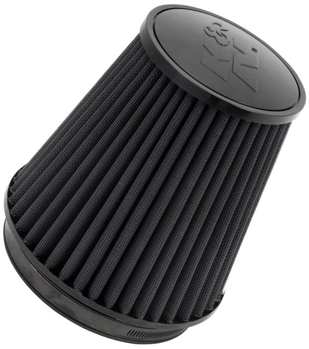 K and N Engineering RU-3101HBK Universal Clamp-On Air Filter with Conical Synthetic Media, 7.5 Inch Base Diameter