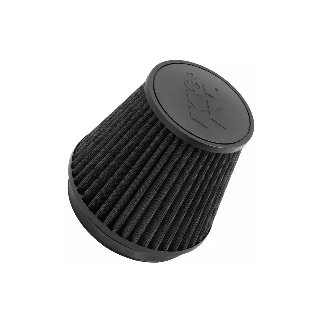 K&N Engineering RU-3102HBK Clamp-On Air Filter with Conical Design, 7.5 Inch Base, 5.25 Inch Top, 6 Inch Tall, 6 Inch Flange, Synthetic Material, Black Finish