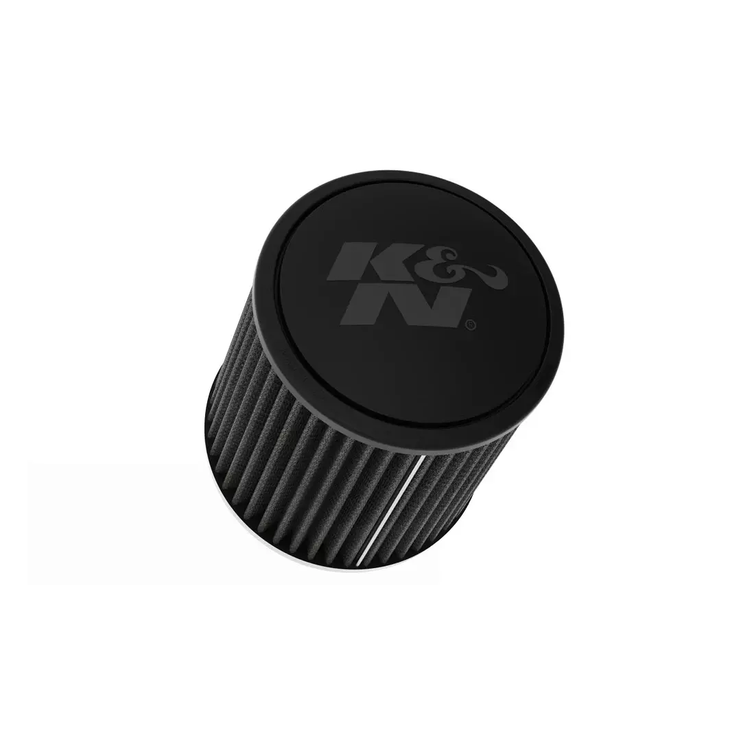 K&N Engineering RU-3108HBK Clamp-On Air Filter, Conical Shape, 6 Inch Base, 5.25 Inch Top, 6.25 Inch Tall, 3 Inch Flange, Synthetic Material, Black Finish, Universal Fit