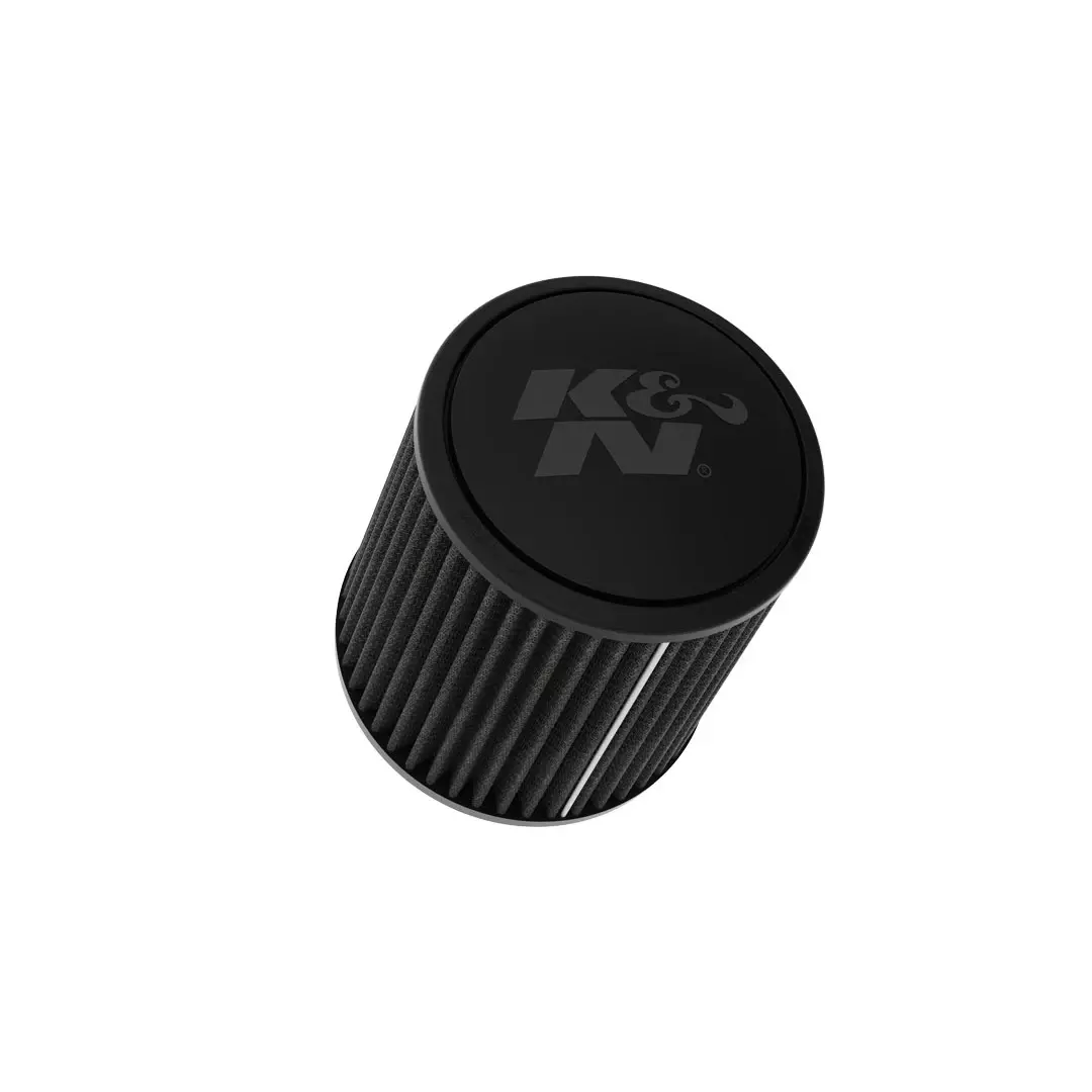 K&N Engineering RU-3110HBK Clamp-On Air Filter with Conical Design, 6 Inch Base, 5.25 Inch Top, 6.25 Inch Height, 3.5 Inch Flange, Synthetic Material, Black Finish