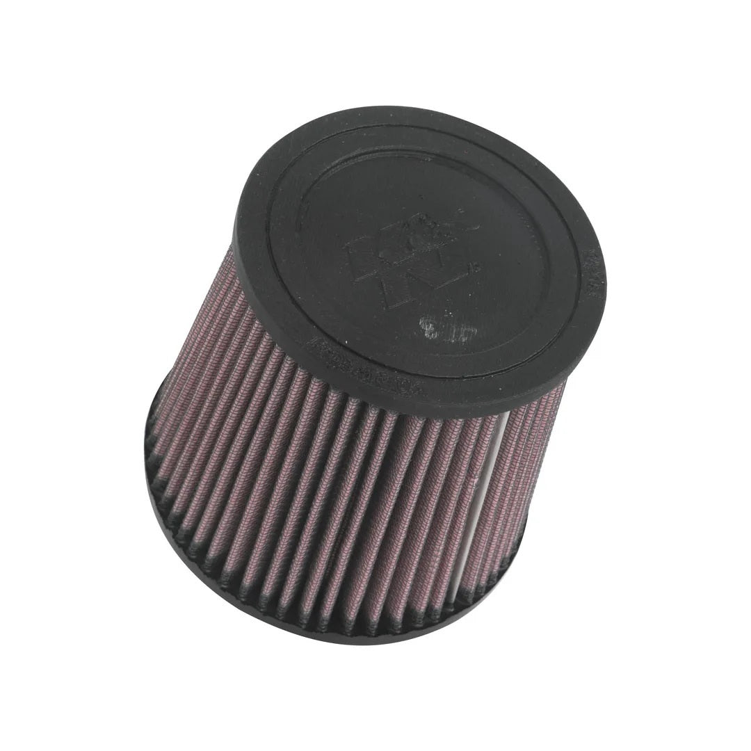K&N Engineering RU-3600 Universal Clamp-On Air Filter with Conical Design, 5.375 Inch Base Diameter, 4.5 Inch Top Diameter, 5 Inch Tall, 4 Inch Flange, Reusable Cotton Material, Red Finish