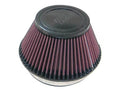 K&N Engineering RU-4600 Universal Clamp-On Air Filter, Conical, 7.5 Inch Base, 4.5 Inch Top Diameter, 4 Inch Tall, 6 Inch Flange, Reusable Cotton Element, Red Finish