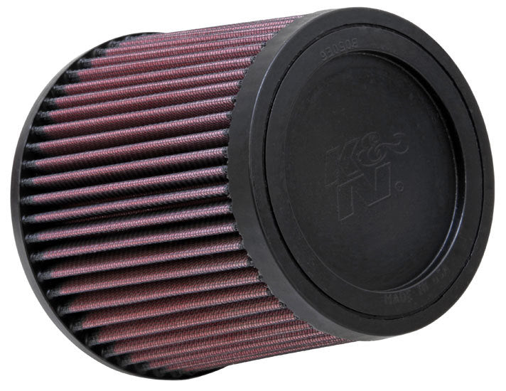 K & N Engineering RU-4950 Clamp-On Air Filter – Conical Reusable Cotton Element, 6 Inch Base, 5 Inch Top, 5.5 Inch Tall, 2.5 Inch Flange, Red Finish