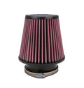K and N Engineering RU-5060 Clamp-On Air Filter, Conical, 6 Inch Base, 4.5 Inch Top OD, 6 Inch Tall, 4 Inch Flange, Reusable Cotton Element, Red Finish