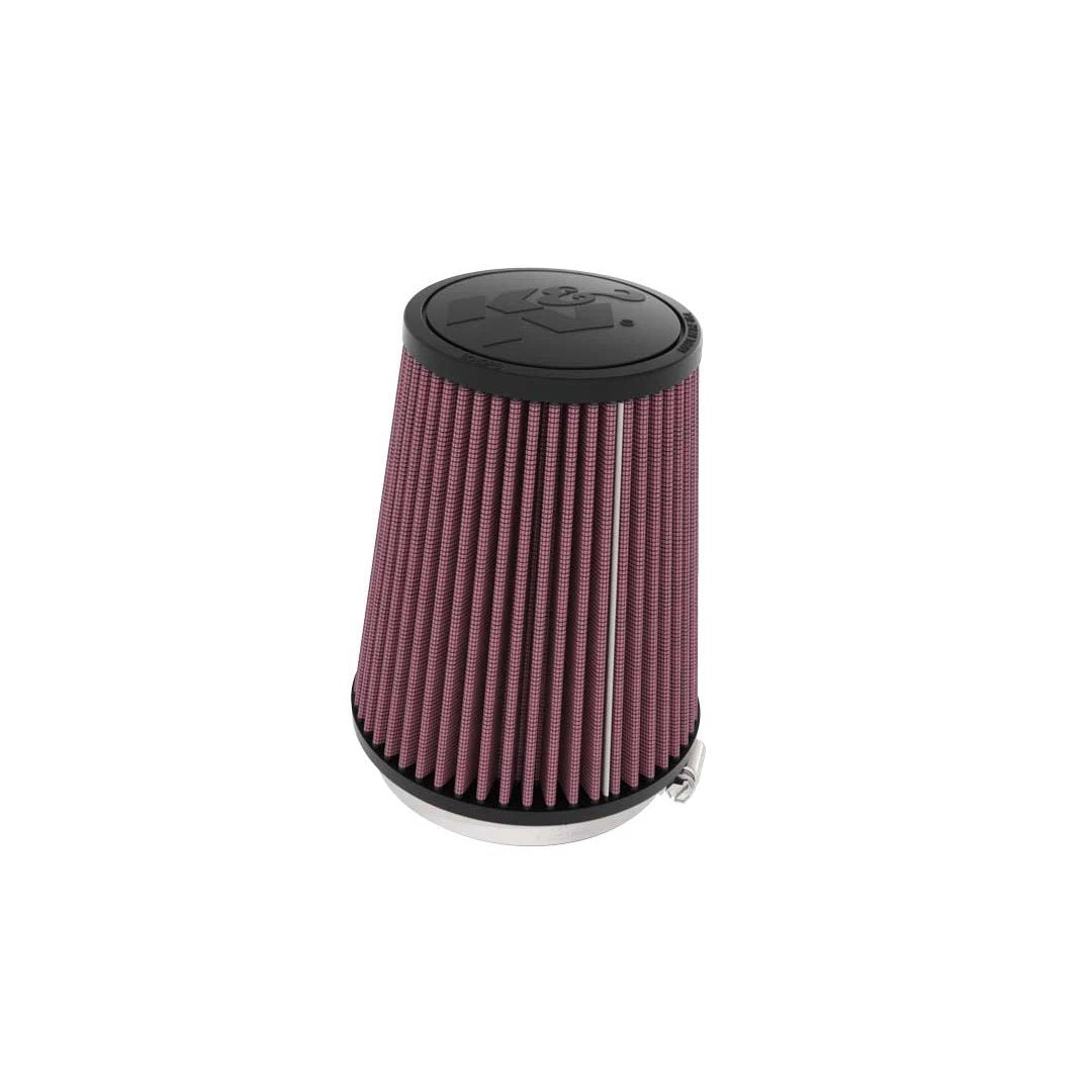 K & N Engineering RU-5149 Clamp-On Air Filter, Conical, Red Cotton, 5.375 Inch Base, 4 Inch Top, 6.625 Inch Tall, 4 Inch Flange