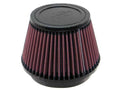 K&N Engineering RU-5163 Universal Conical Air Filter, 6.5 Inch Base, 4.5 Inch Top Diameter, 4.125 Inch Height, 5 Inch Flange, Reusable Cotton Material, Red Finish