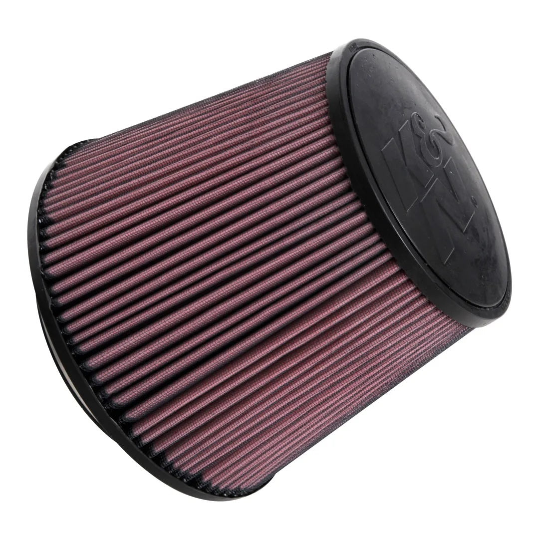 K&N Engineering RU-5179 Clamp-On Conical Air Filter 9 Inch Base 6.625 Inch Top 7.5 Inch Tall Red Cotton Reusable