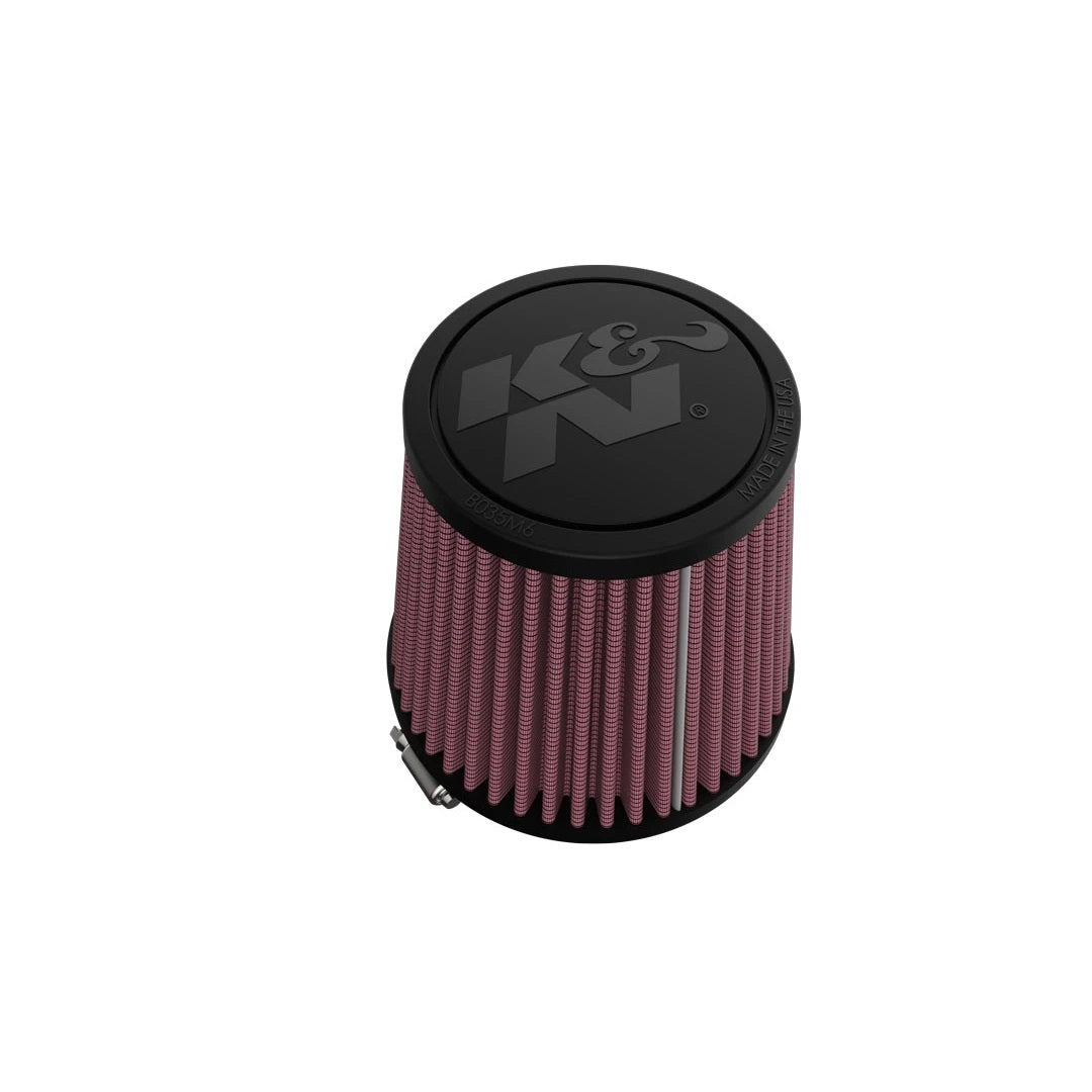 K&N Engineering RU-9410 Clamp-On Air Filter with Reusable Cotton Media, Conical Design, 4.5 Inch Base, 3.5 Inch Top, 4.375 Inch Height, 3 Inch Flange