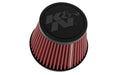 K&N Engineering RU-9920 Clamp-On Air Filter with Reusable Cotton Media, 5.188-Inch Base Diameter, 3.5-Inch Top Diameter, 3.688-Inch Height, 2-Inch Flange, Red Finish